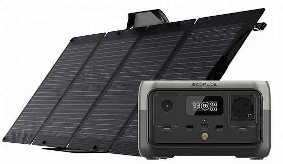 ��� ������ ECOFLOW - ���� �� RIVER2  LIFEPO4 ������ 0.256Kwh -���� 0.3-06KW ����� ����� ���� ������ ����� 110W