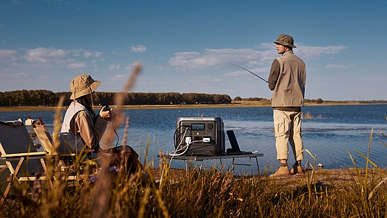 ��� ������ ECOFLOW - ���� �� RIVERPRO2 LIFEPO4  ������ 0.768Kwh -���� 0.8-1.6KW  ����� ����� + ��� ������ �������� ������ 100W