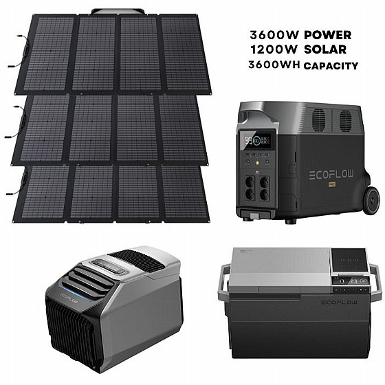 ��� ���� �� ECOFLOW DELTA PRO ULTIMATE + ���� ��� + ���� ��� + �� 3 ������ �������� 400W