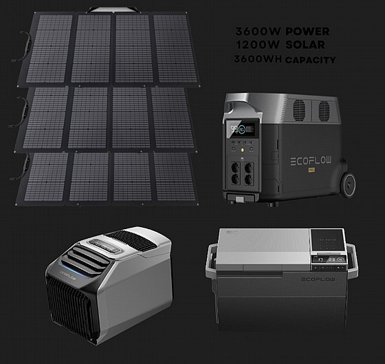 ��� ���� �� ECOFLOW DELTA PRO ULTIMATE + ���� ��� + ���� ��� + �� 3 ������ �������� 400W