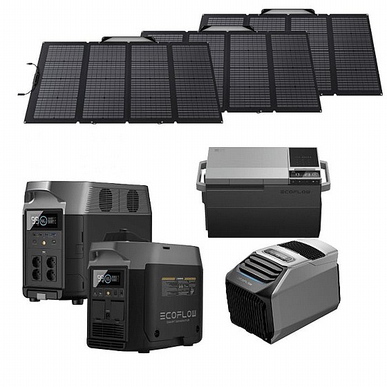 ��� ���� �� ECOFLOW DELTA PRO ULTIMATE + ���� ��� + ���� ��� + ������ ��� + �� 3 ������ �������� 400W