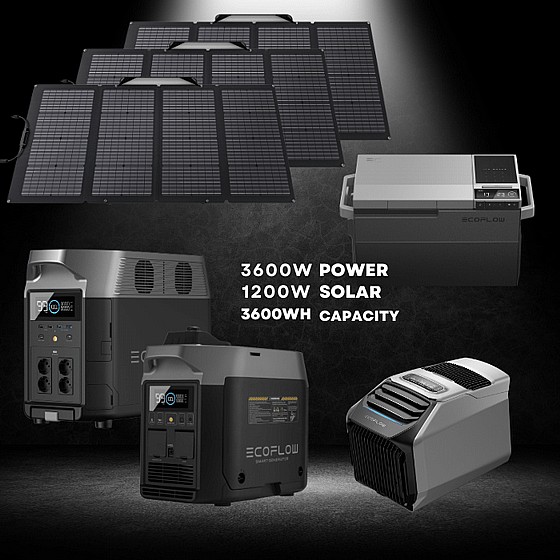 ��� ���� �� ECOFLOW DELTA PRO ULTIMATE + ���� ��� + ���� ��� + ������ ��� + �� 3 ������ �������� 400W