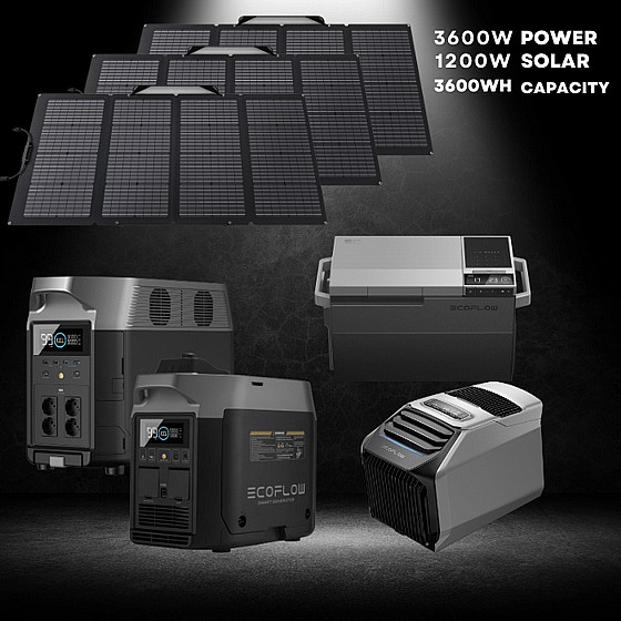 ��� ���� �� ECOFLOW DELTA PRO ULTIMATE + ���� ��� + ���� ��� + ������ ��� + �� 3 ������ �������� 400W