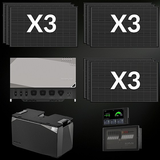 ��� ����� ������� ����� ECOFLOW POWER KIT 3600/6000W 2Kwh - ������ 4860W