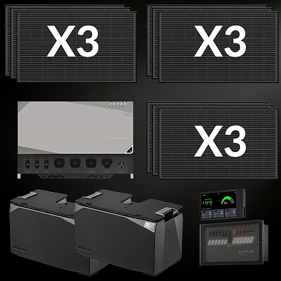 ��� ����� ������� ����� ECOFLOW POWER KIT 3600/6000W 10Kwh - ������ 4860W
