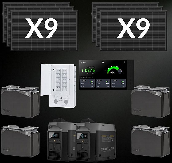 ��� ����� ������� ����� ECOFLOW POWER KIT 7200/12000 20Kwh - ������ 9720W + �� 2 �������� �����