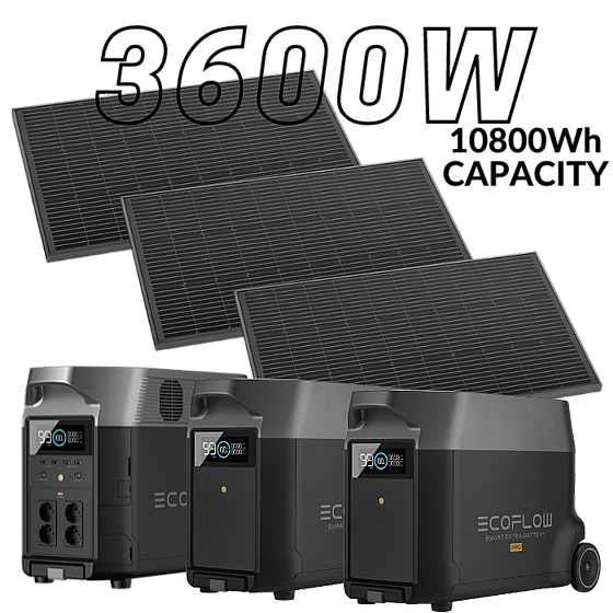 ��� ������ ECOFLOW - ���� �� DELTA3600 ������ 10.8Kwh -���� 3.6KW + �� 2 ��� ����� + �� 3 ������ �������� ������ 540W