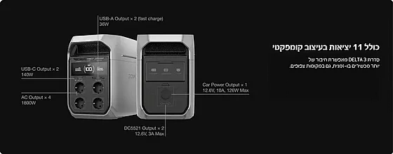 ���� ��� ����� DELTA 3 ���� 1.8-2.4kW ������ 1kWh  ������ 0.5kW