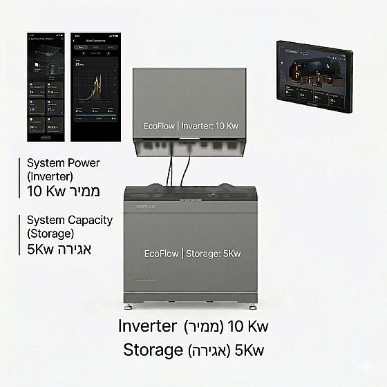 ��� ����� ����� �������� ��� ����� 10KW - ������ 5KWH ECOFLOW POWER OCEAN