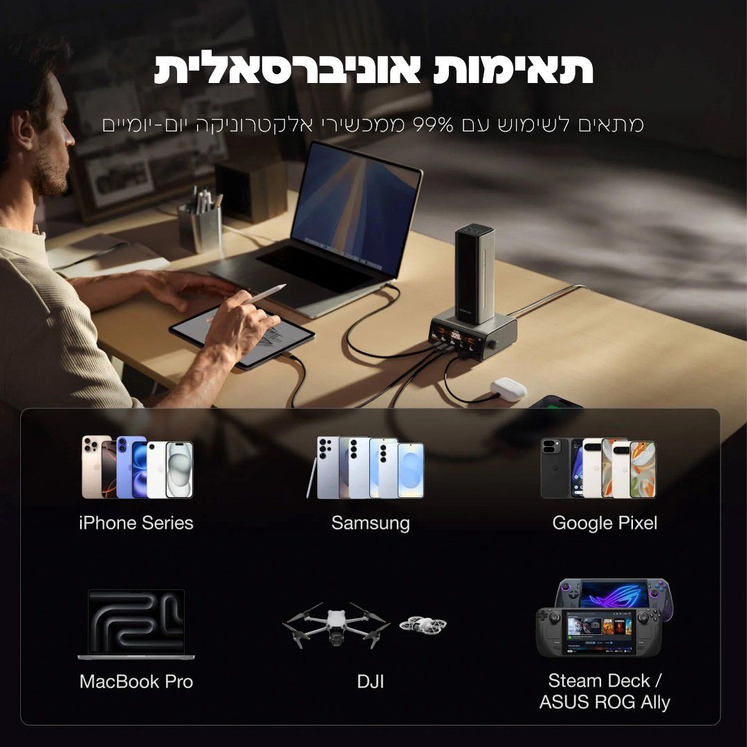 סוללת גיבוי חכמה RAPID PRO 27650MAH מבית ECOFLOW